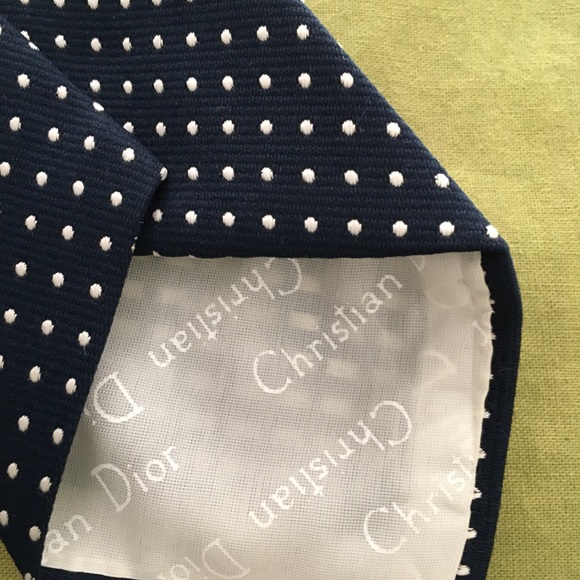 VINTAGE Dior Polka dot tie - Picture 2 of 2